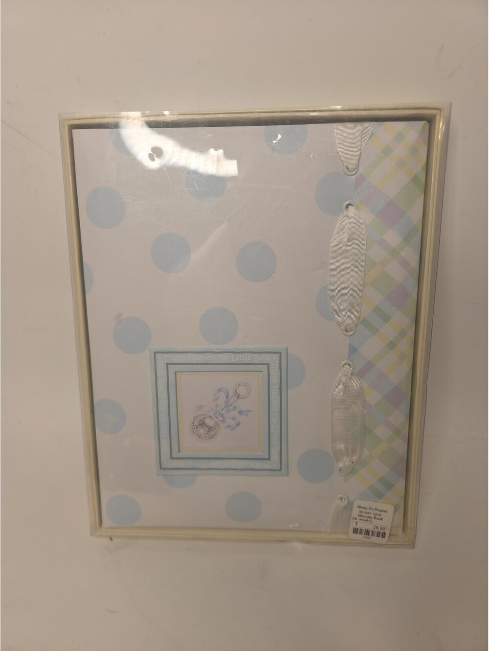C.R. Gibson Thank Heaven For Little Boys Memory Book Baby Shower